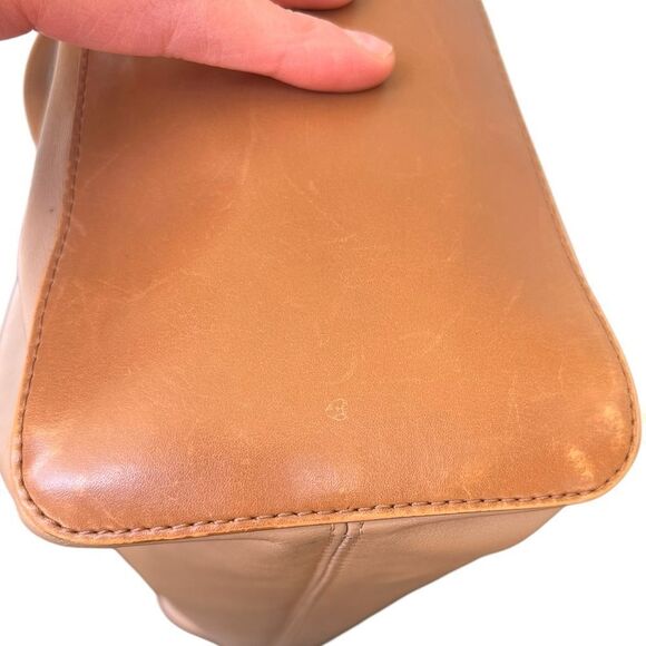 FRAME Two Textured shoulder bag in tan leather - Picture 12 of 16